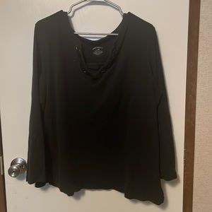 White Stag Black Long Sleeve Shirt